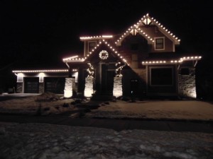 Sophisticated light display Prairie Trail Ankeny Iowa