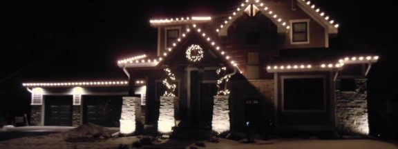 Sophisticated light display Prairie Trail Ankeny Iowa