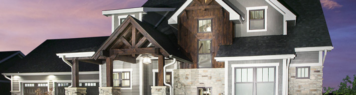 Rustic Arts & Crafts home at Prairie Trail in Ankeny, Iowa