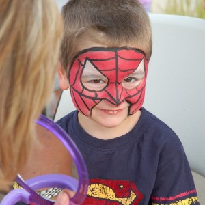 *IceCreamSocial2013facepaint spidey