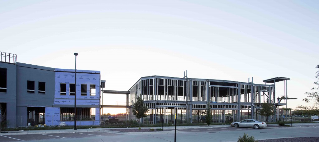 Steel goes up on Building II in The District 